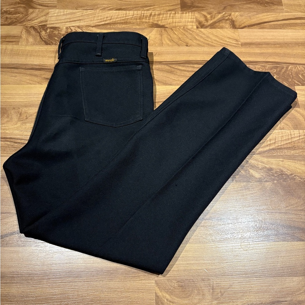 Wrangler WRancher Boot Jean Dress Pant Black Size 36x32